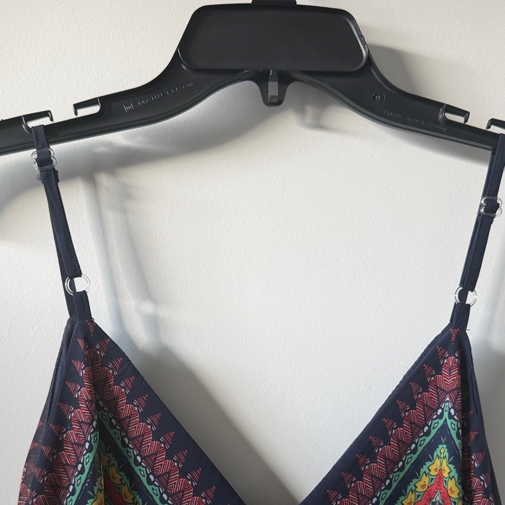 Multicolor Tribal Pattern Handkerchief Dress - image 3